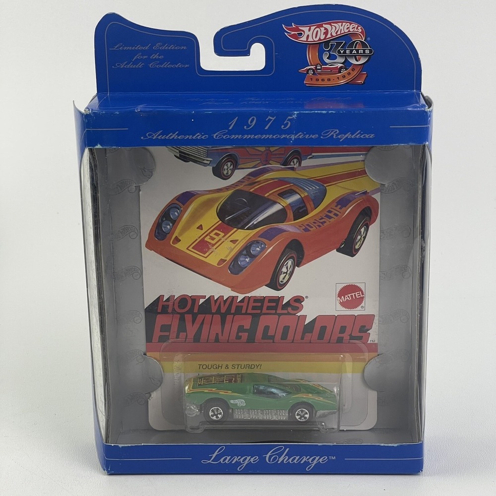 Hot Wheels Replica Large Charge 30th Anniversary 1975 Commemorative Box‎ Damage